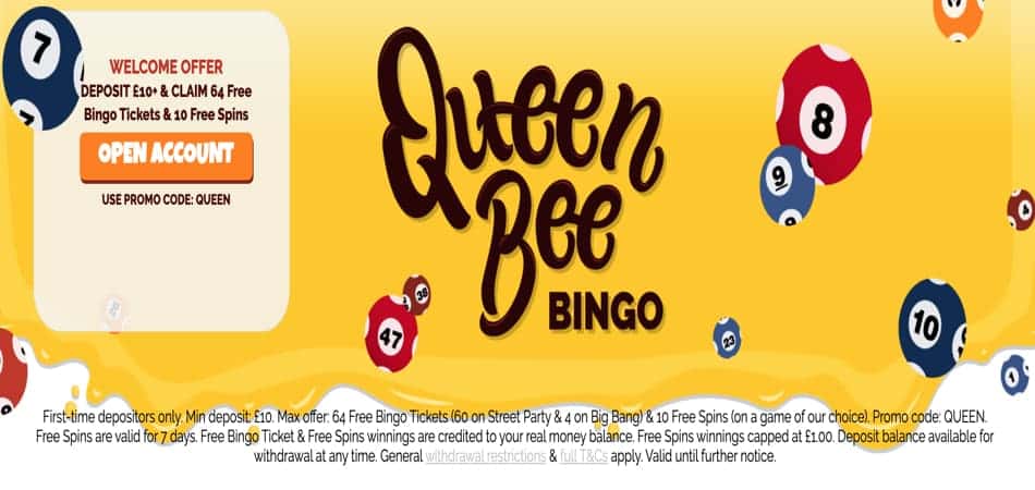 queen bee bingo casino bonus